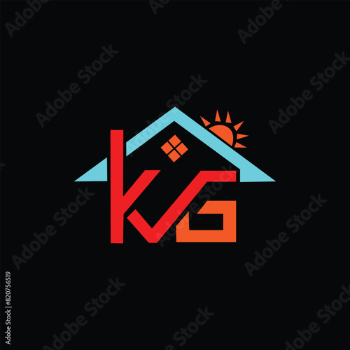 Wallpaper Mural KG Letter Initial Logo Design Template Vector Illustration Torontodigital.ca
