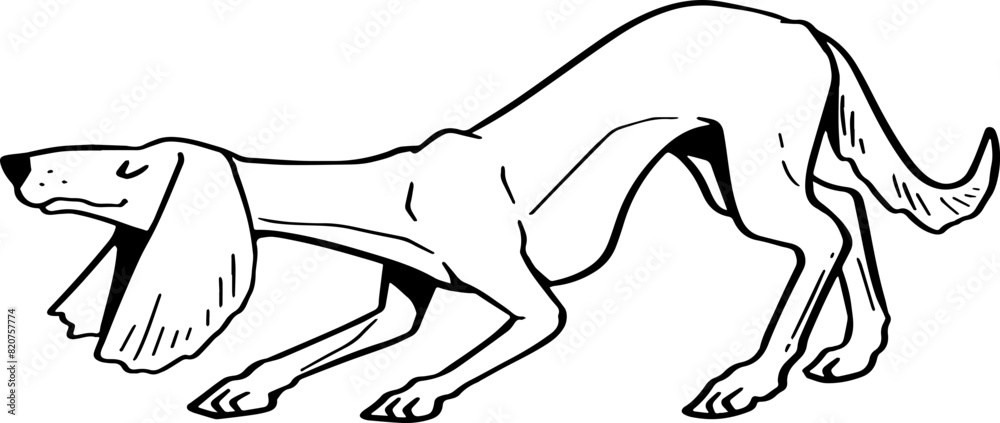 cute cartoon dog drawing. cute cartoon dog drawing.