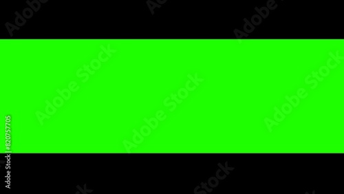 cinematic black bars green screen photo