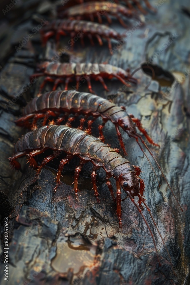 Obraz premium Close up of bugs on a tree. Suitable for nature and wildlife themes