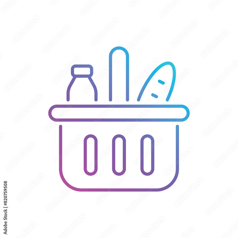 Groceries vector icon Groceries vector icon