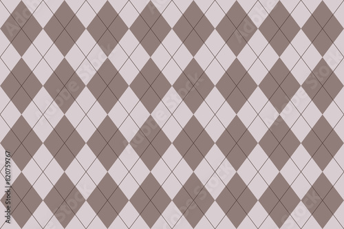 Argyle pattern. Seamless geometric background for fabric, textile, clothing, wrapping paper. Backdrop for party invite card
