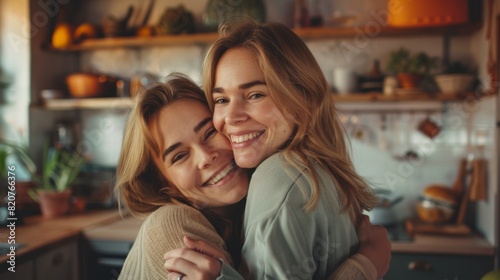 Sisters Sharing a Warm Hug