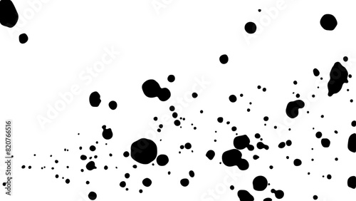 飛び散るインク、しぶきの背景素材