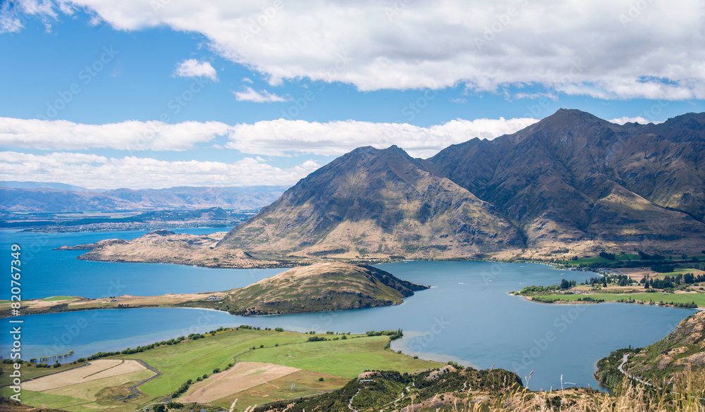 The Rocky Mountain Summit Track and Diamond Lake. Wanaka. New Zealand. The Rocky Mountain Summit Track and Diamond Lake. Wanaka. New Zealand.