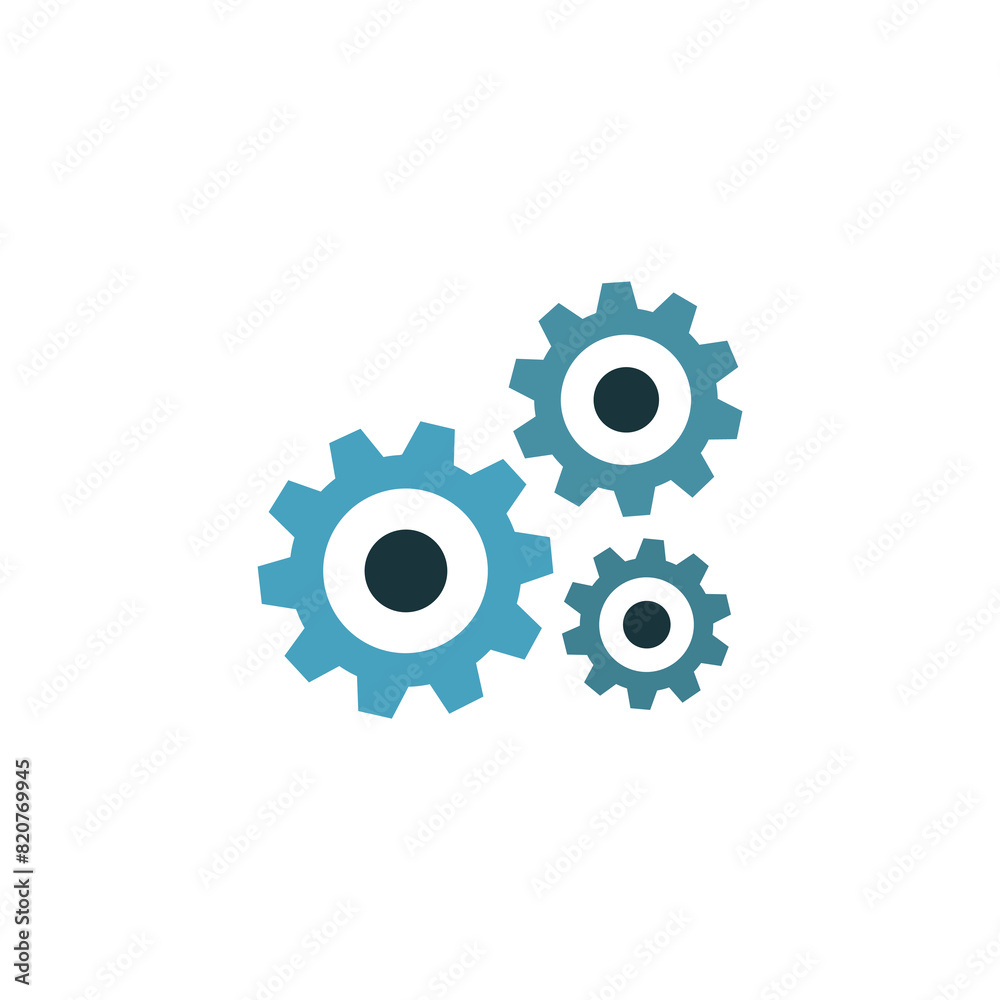 gear icon on white background vector illustration gear icon on white background vector illustration