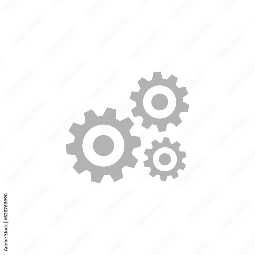 gear icon on white background vector illustration gear icon on white background vector illustration