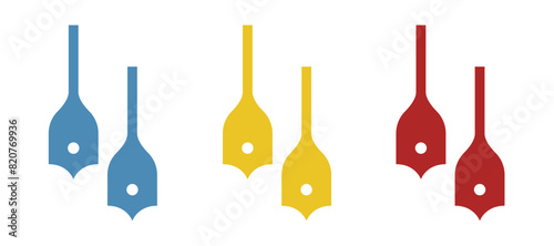 drill bits icon on a white background, vector illustration