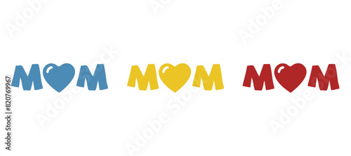 mother's day icon on a white background, vector illustration