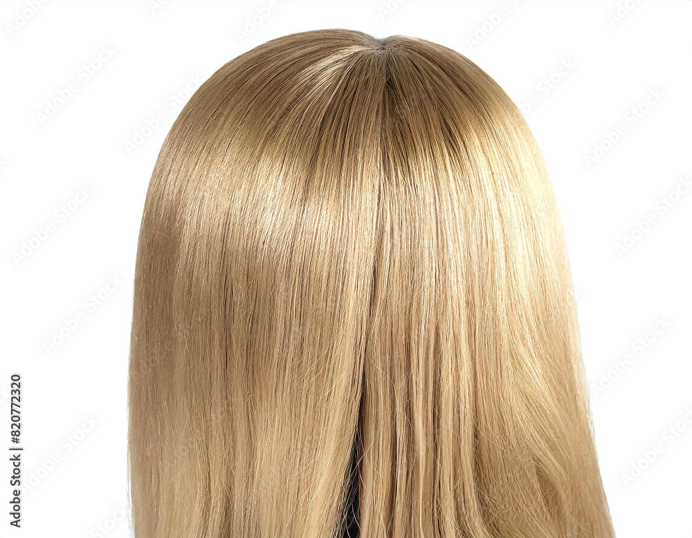blond haar Perücke isoliert auf weißen Hintergrund, Freisteller blond haar Perücke isoliert auf weißen Hintergrund, Freisteller