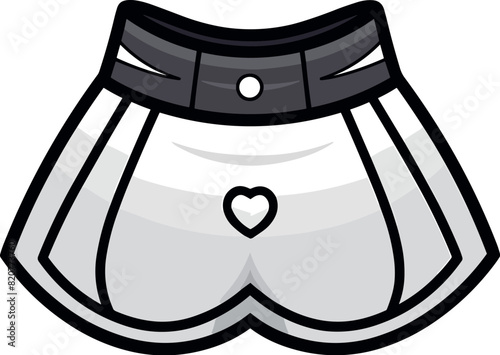 Vector illustration of a beautiful and stylish skirt