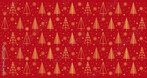 Christmas Tree Background with snowflake. element vector eps10