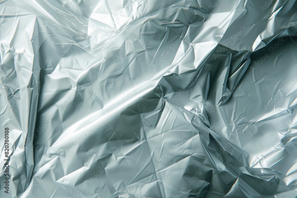 Obraz premium Close up of a sheet of aluminum foil. Suitable for kitchen or household related designs