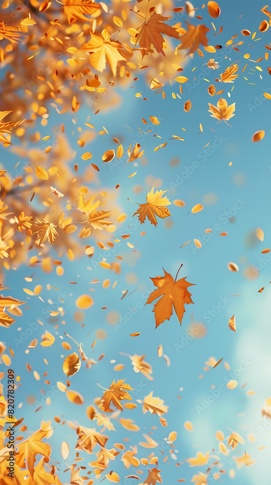 Autumn autumn leaves background