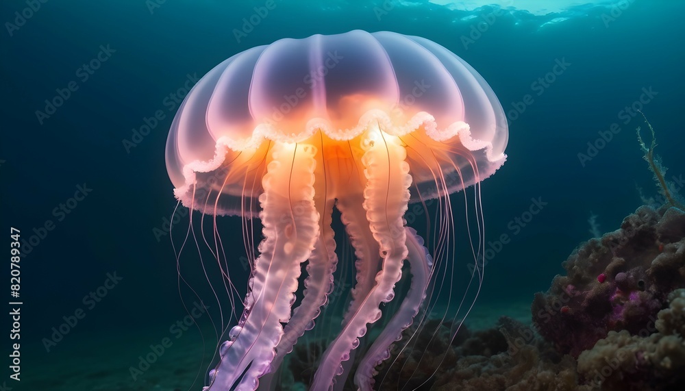 A Jellyfish With Tentacles That Light Up The Sea