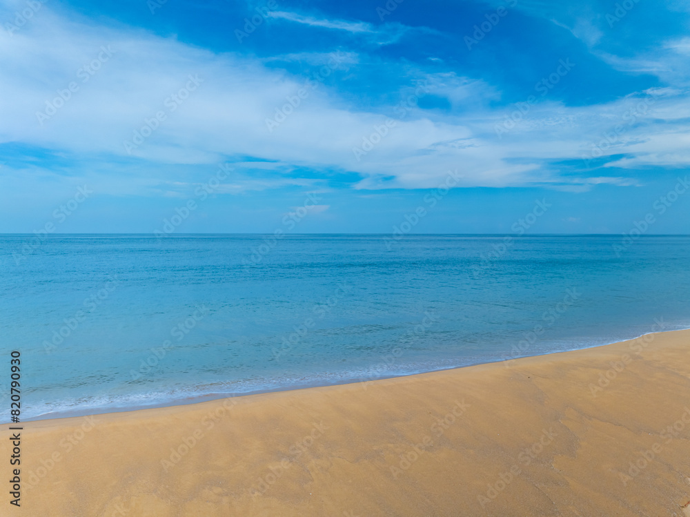 Top view beach sea space area nature and travel background in summer season