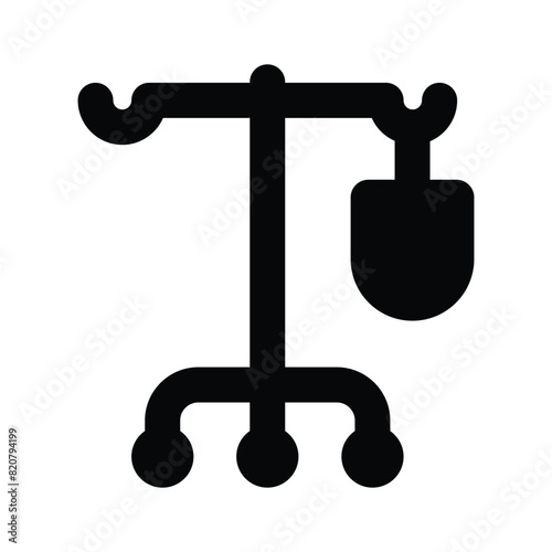 A beautiful icon of drip stand design of trendy style