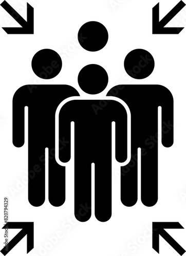 Emergency evacuation assembly point sign. Assembly point icon. Safety Signs. Evacuation Plan. Vector illustration