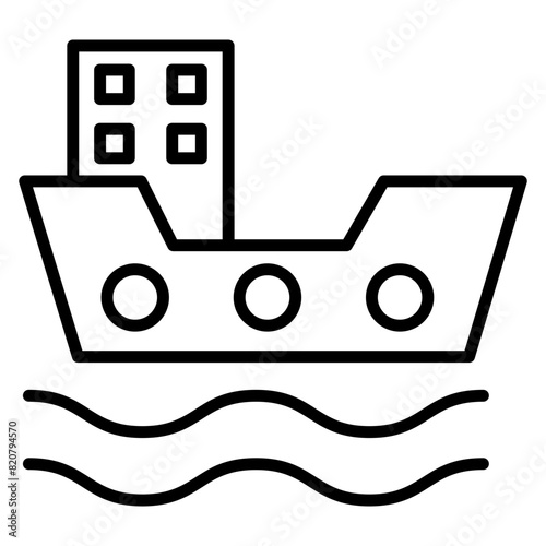 Cargo Barge Icon