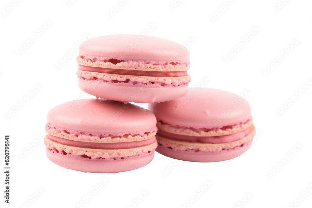 Tower of Pink Delights on a White or Clear Surface PNG Transparent Background. Tower of Pink Delights on a White or Clear Surface PNG Transparent Background.