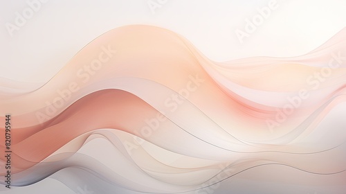 Abstract pastel pink and beige waves background