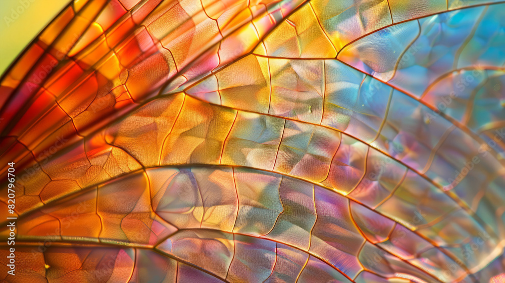 Obraz premium colored transparent insect wing