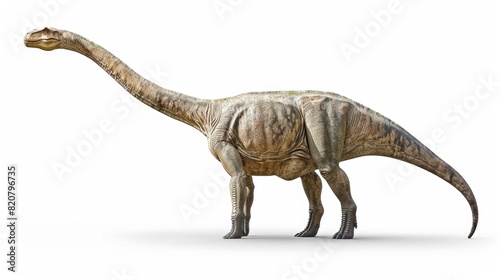 A dinosaur figurine isolated on a white background. Perfect for educational materials