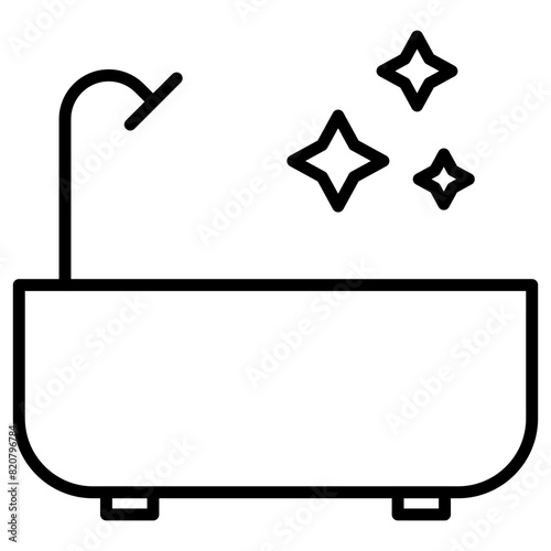 Cleaning Shower Icon