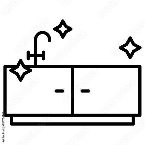 Cleaning Kitchen Icon