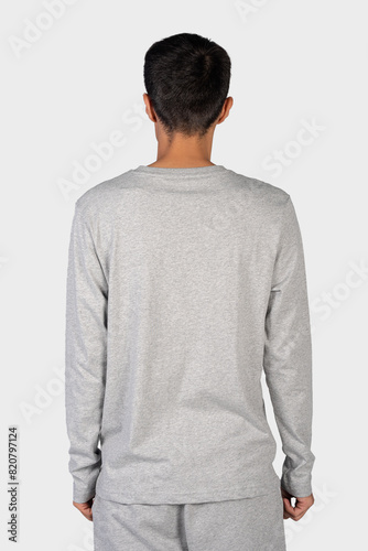 men fashion clothing on isolated background 