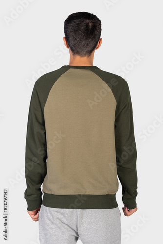 men fashion clothing on isolated background 