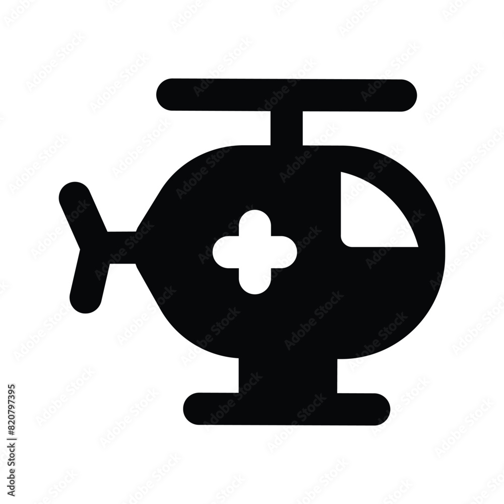 Medical air service, emergency helicopter vector design in trendy style Medical air service, emergency helicopter vector design in trendy style