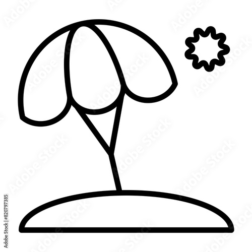 Beach Umbrella Icon