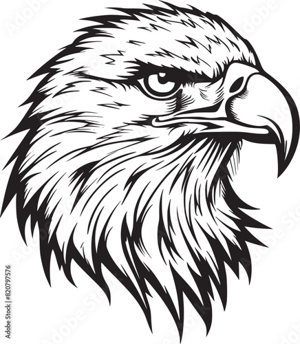 Eagle Logo Vector Design, Mascot Vector Illustration