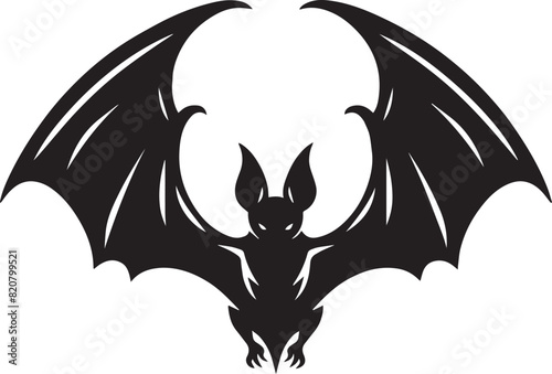 brown bats silhouette -genus Lasiurus. image- hoary bat vector -long-eared bat