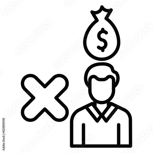 Corrupt Businessman Icon