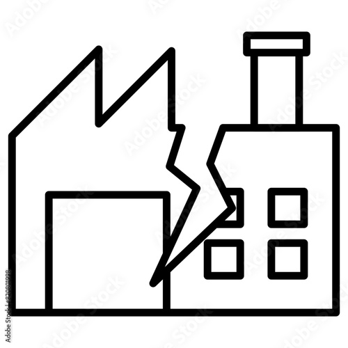 Factory Breakdown Icon