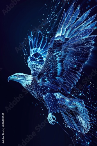 A majestic bird of prey soaring through the sky. Perfect for nature and wildlife themes