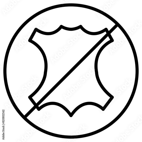 No Leather Icon