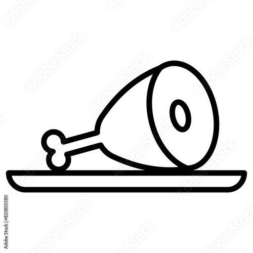 Cooked Ham Icon