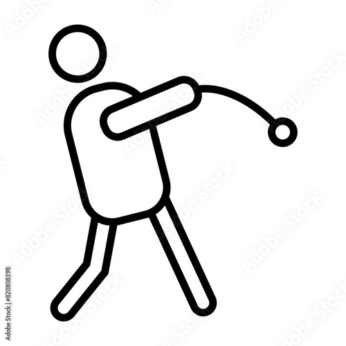 Hammer Throw Icon