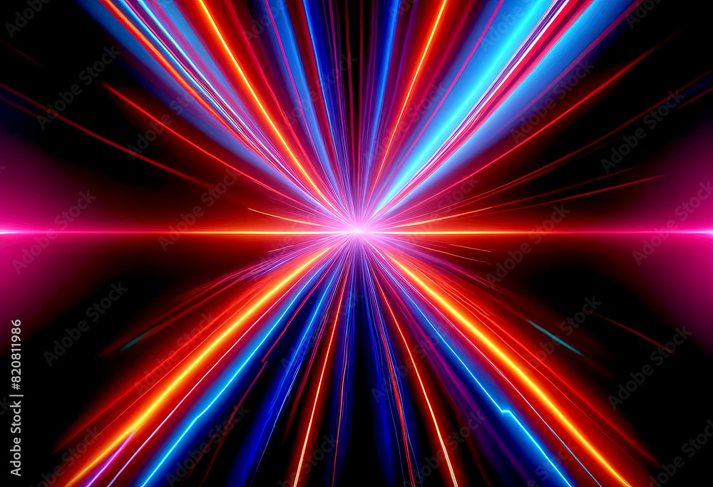 Obraz premium Beautiful blue abstract shimmering space background 