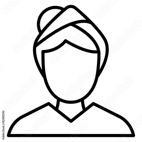Head Towel Icon
