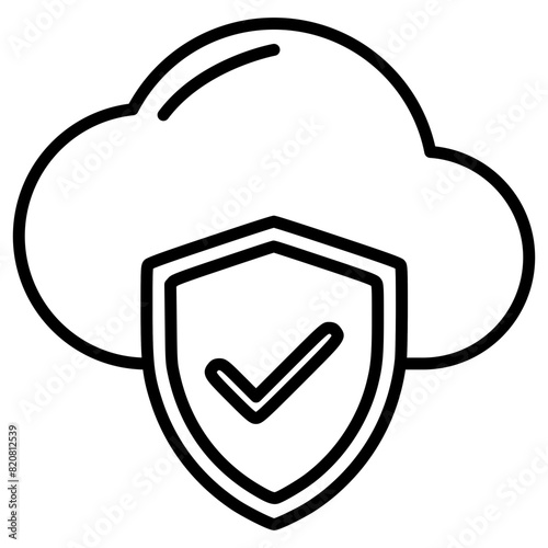 Cloud Security Icon