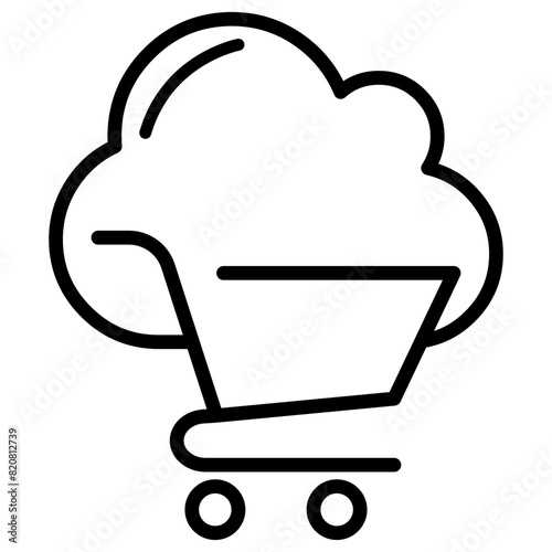 Cloud Cart Icon