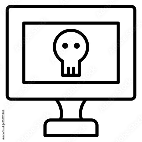 Computer Hacked Icon
