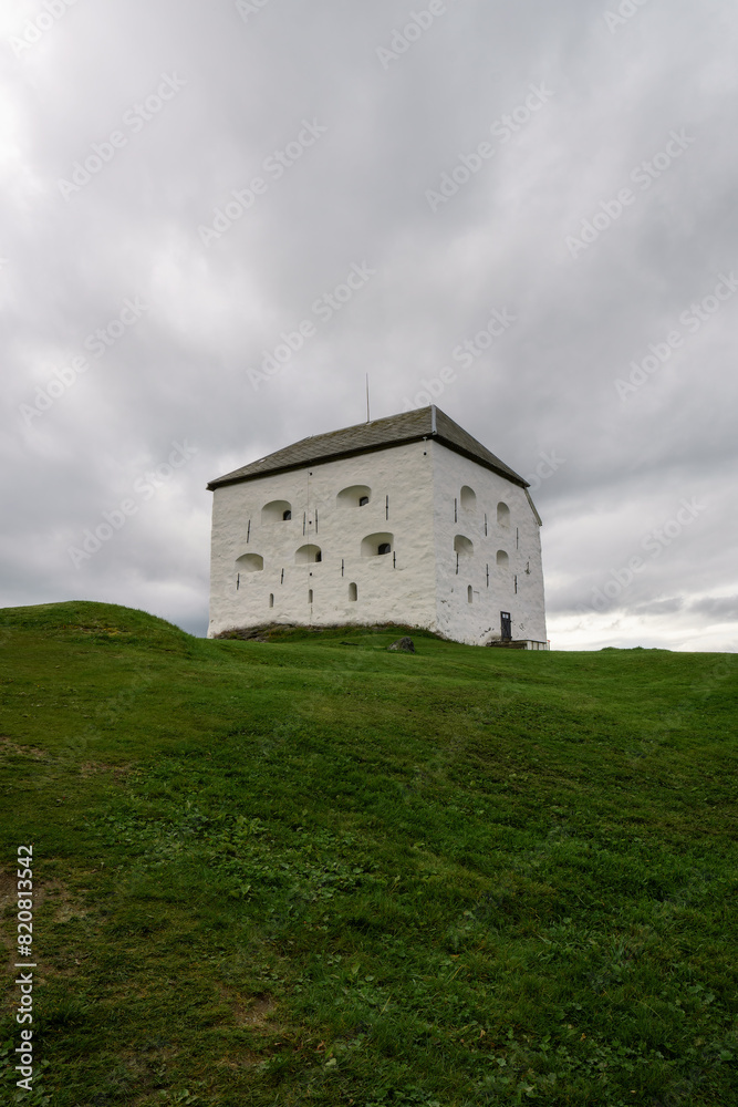 Kristiansten Fortress is located on a hill east of the city of Trondheim