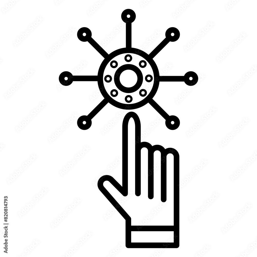 Obraz premium Interactive Icon