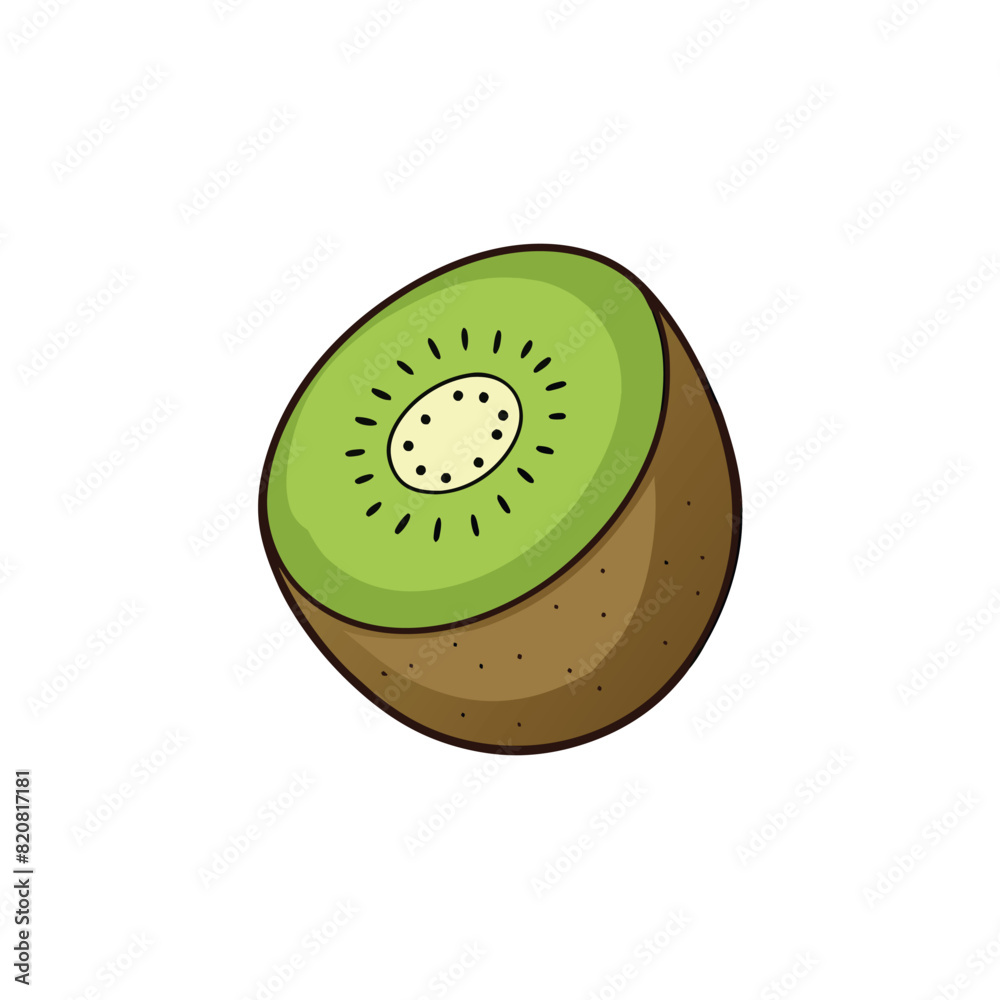 Fototapeta premium Kiwi cartoon vector Illustration flat style artwork concept