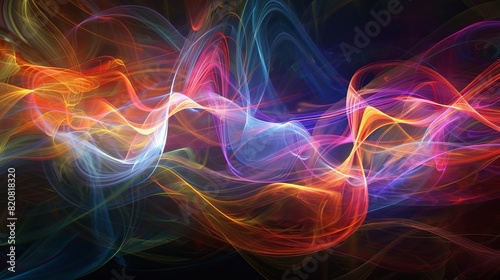 Abstract Colors Dance of Luminescence